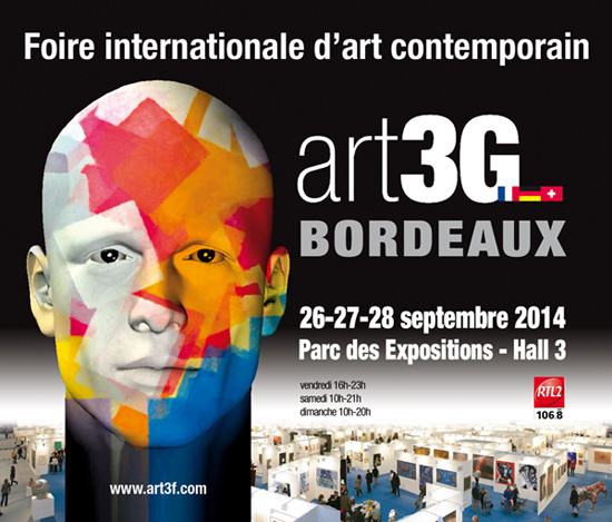 affiche art3g bordeaux art fair 2014 galerie toulouse lauwers