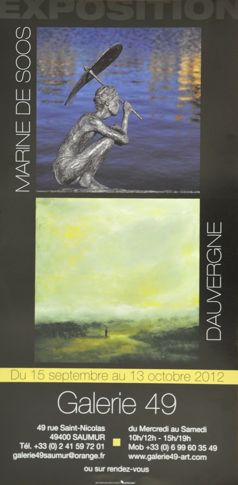 Exposition Marine DE SOOS et Dauvergne 2012 Galerie Toulouse Lauwers