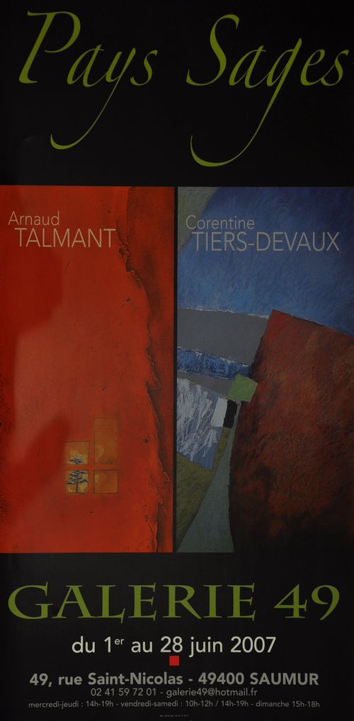 affiche exposition 2007 talmant tiers devaux galerie touluouse lauwers